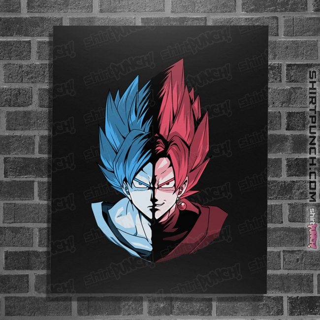 Shirts Posters / 4"x6" / Black Blue VS Rose