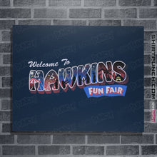 Load image into Gallery viewer, Shirts Posters / 4&quot;x6&quot; / Navy Hawkins Fun Fair
