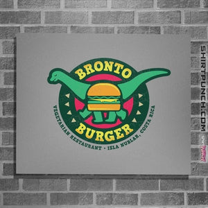 Daily_Deal_Shirts Posters / 4"x6" / Sports Grey Bronto Burger