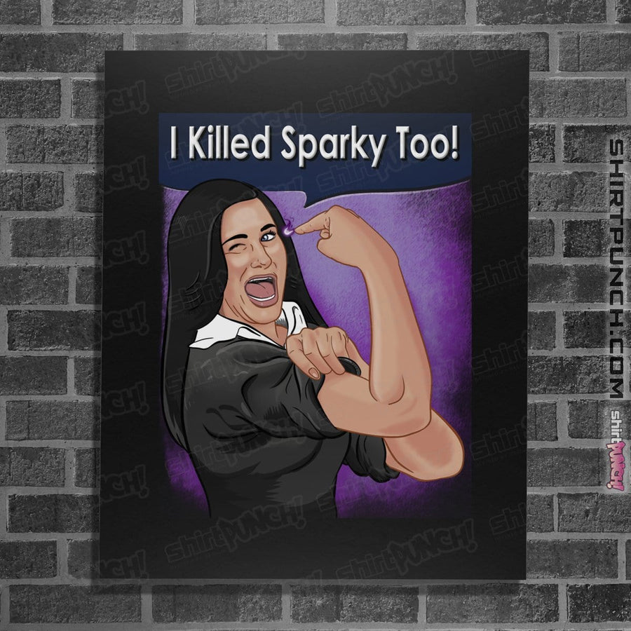 Secret_Shirts Posters / 4"x6" / Black Sparky Too!