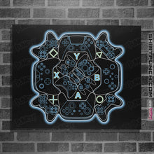 Load image into Gallery viewer, Shirts Posters / 4&quot;x6&quot; / Black Gamer Mandala
