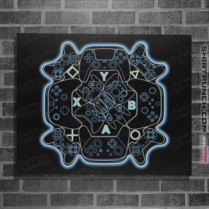 Shirts Posters / 4"x6" / Black Gamer Mandala