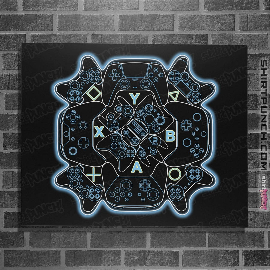 Shirts Posters / 4"x6" / Black Gamer Mandala