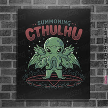 Load image into Gallery viewer, Shirts Posters / 4&quot;x6&quot; / Black Summoning Cthulhu
