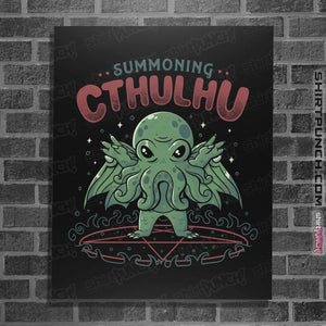 Shirts Posters / 4"x6" / Black Summoning Cthulhu