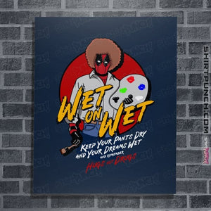 Secret_Shirts Posters / 4"x6" / Navy Wet On Wet