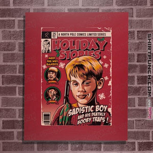 Daily_Deal_Shirts Posters / 4"x6" / Red Holiday Stories