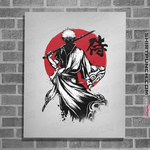 Daily_Deal_Shirts Posters / 4"x6" / White Gintoki Sumi-e