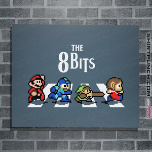 Daily_Deal_Shirts Posters / 4"x6" / Indigo Blue The 8 Bits