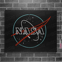 Load image into Gallery viewer, Shirts Posters / 4&quot;x6&quot; / Black Neon NASA
