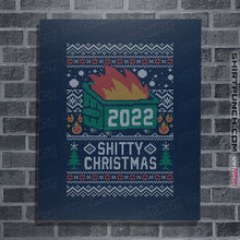Load image into Gallery viewer, Secret_Shirts Posters / 4&quot;x6&quot; / Navy Ugly Shitty Christmas Sweater
