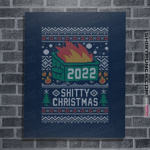Secret_Shirts Posters / 4"x6" / Navy Ugly Shitty Christmas Sweater