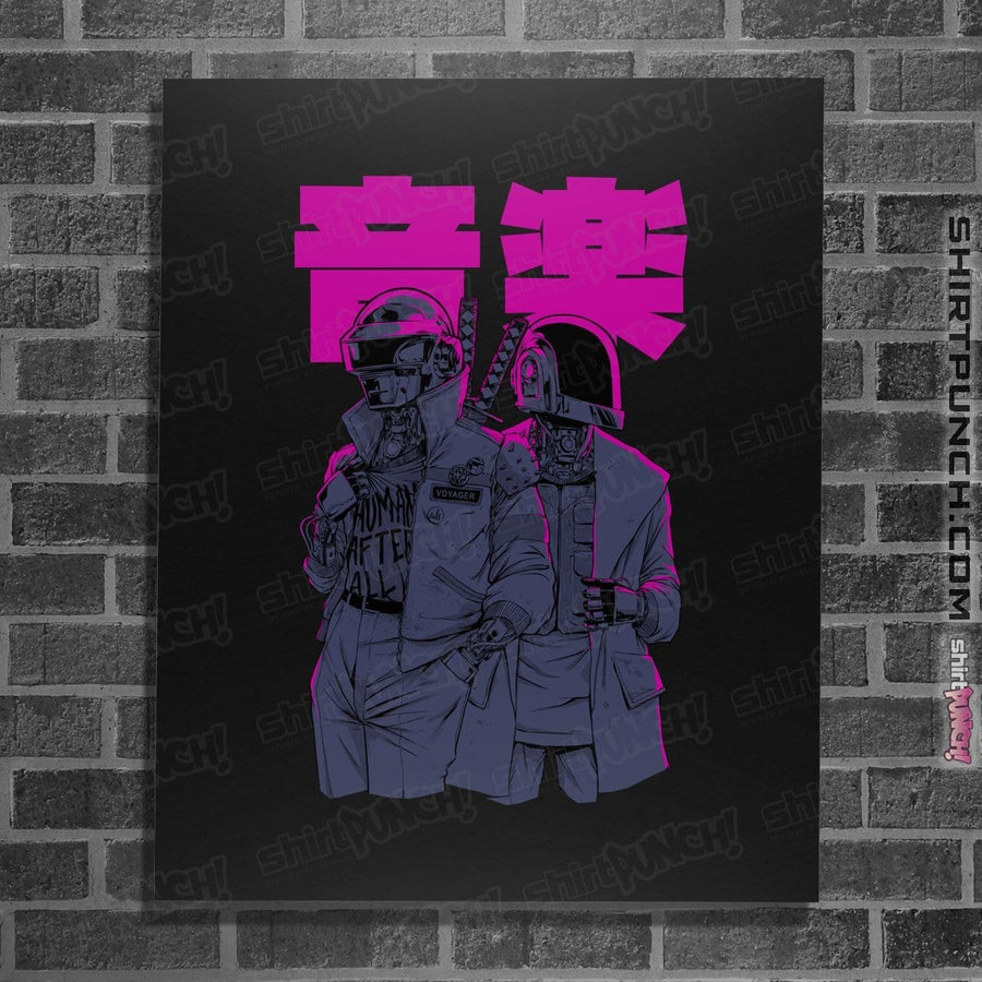 Sold_Out_Shirts Posters / 4"x6" / Black Daft Cyberpunk