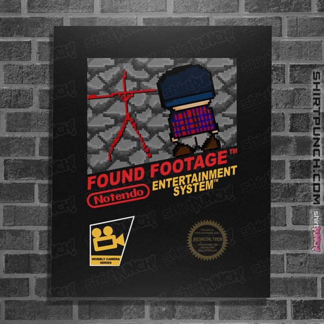 Daily_Deal_Shirts Posters / 4"x6" / Black Found Footage