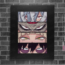 Load image into Gallery viewer, Daily_Deal_Shirts Posters / 4&quot;x6&quot; / Black MHA Villains Eyes
