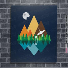 Load image into Gallery viewer, Secret_Shirts Posters / 4&quot;x6&quot; / Navy The Forest View
