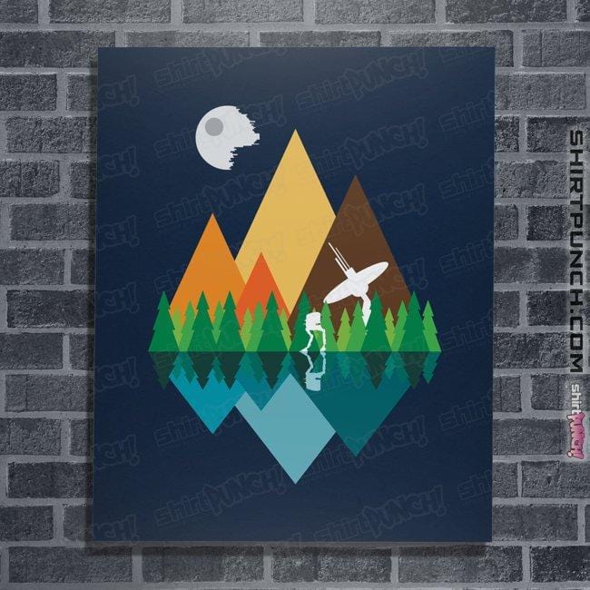 Secret_Shirts Posters / 4"x6" / Navy The Forest View