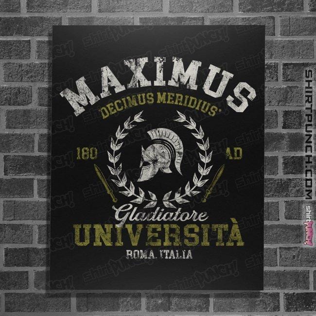 Secret_Shirts Posters / 4"x6" / Black Maximus University
