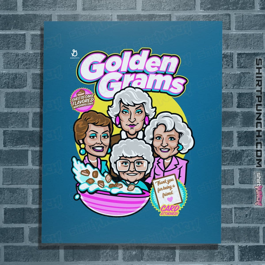 Shirts Posters / 4"x6" / Sapphire Golden Grams
