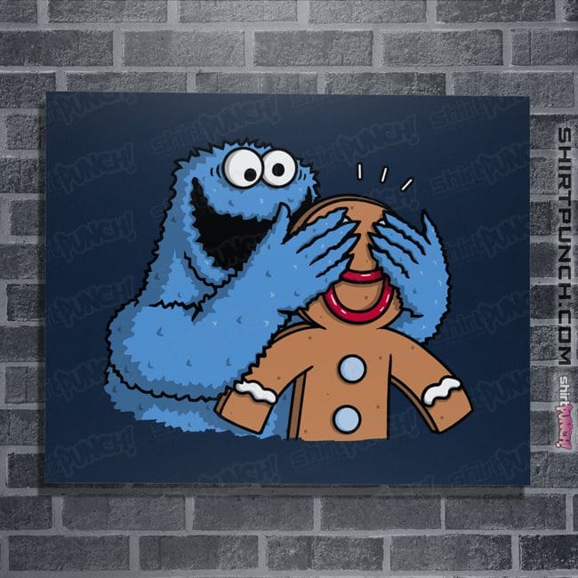 Secret_Shirts Posters / 4"x6" / Navy Monstrous Surprise