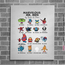 Load image into Gallery viewer, Daily_Deal_Shirts Posters / 4&quot;x6&quot; / White Marvelous Mr. Men
