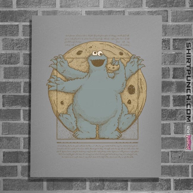 Daily_Deal_Shirts Posters / 4"x6" / Sports Grey Vitruvian Cookie