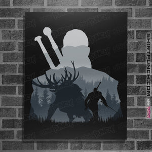 Shirts Posters / 4"x6" / Black The Witcher - Hunter