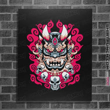 Load image into Gallery viewer, Shirts Posters / 4&quot;x6&quot; / Black Demon Mask
