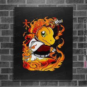 Daily_Deal_Shirts Posters / 4"x6" / Black Hashira Fire