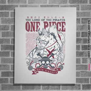 Shirts Posters / 4"x6" / White Meow D Luffy