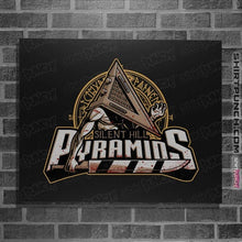 Load image into Gallery viewer, Daily_Deal_Shirts Posters / 4&quot;x6&quot; / Black Silent Hill Pyramids
