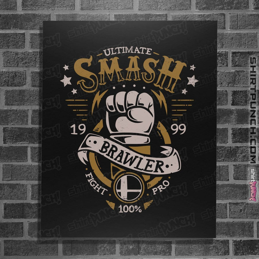Shirts Posters / 4"x6" / Black Ultimate Brawler