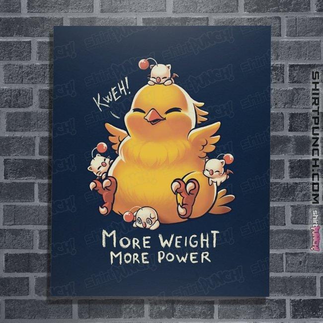 Shirts Posters / 4"x6" / Navy More Big More Power