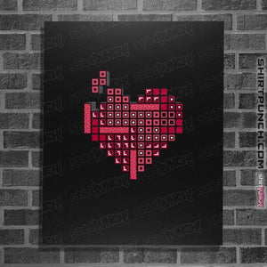 Daily_Deal_Shirts Posters / 4"x6" / Black Retro Love