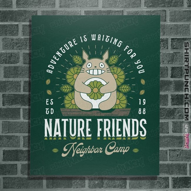 Secret_Shirts Posters / 4"x6" / Forest Nature Neighbor Camp