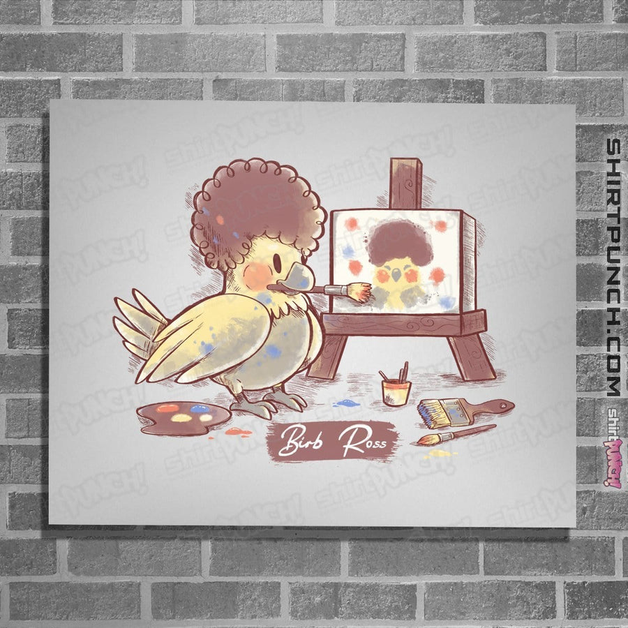 Shirts Posters / 4"x6" / White Birb Ross