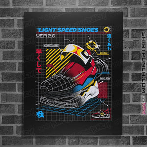 Shirts Posters / 4"x6" / Black Light Speed Shoes