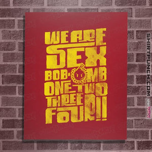 Daily_Deal_Shirts Posters / 4"x6" / Red 1234 Omb