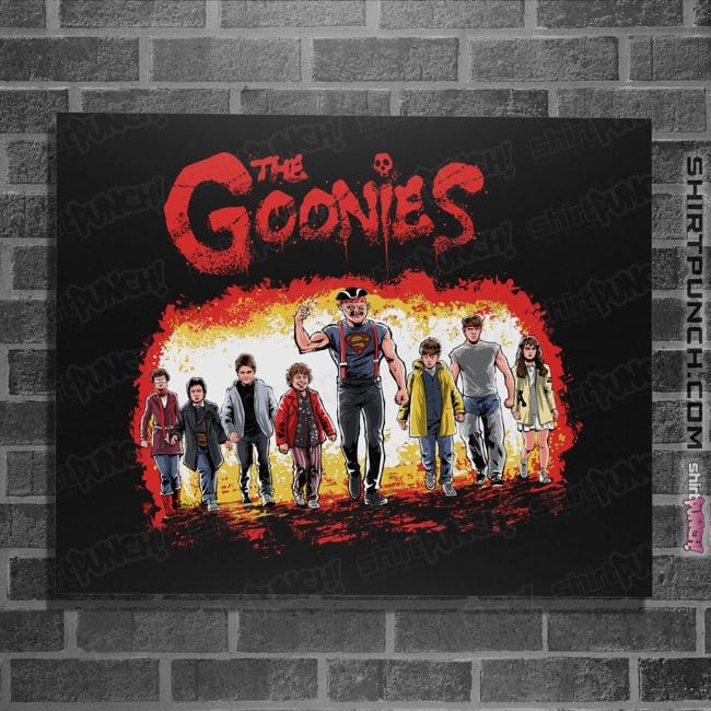 Secret_Shirts Posters / 4"x6" / Black Goonies Warriors