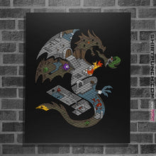 Load image into Gallery viewer, Shirts Posters / 4&quot;x6&quot; / Black Dungeons In Dragons
