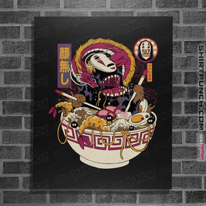 Daily_Deal_Shirts Posters / 4"x6" / Black Faceless Ramen