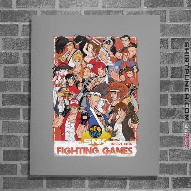 Daily_Deal_Shirts Posters / 4"x6" / Sports Grey SNK Fight