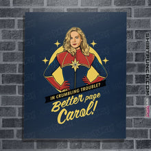 Load image into Gallery viewer, Shirts Posters / 4&quot;x6&quot; / Navy Better Page Carol
