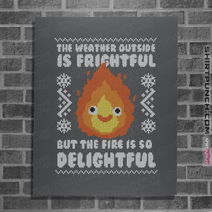 Shirts Posters / 4"x6" / Charcoal Delightful Fire