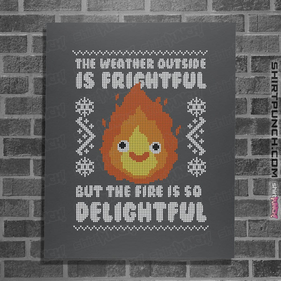 Shirts Posters / 4"x6" / Charcoal Delightful Fire
