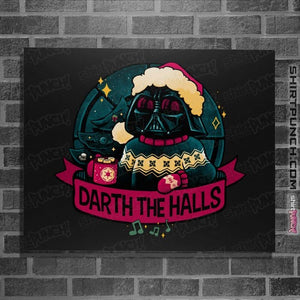 Daily_Deal_Shirts Posters / 4"x6" / Black Darth The Halls