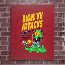 Load image into Gallery viewer, Last_Chance_Shirts Posters / 4&quot;x6&quot; / Red Rigel 7 Attacks
