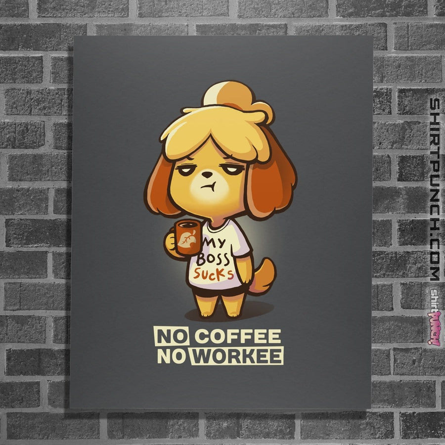 Shirts Posters / 4"x6" / Charcoal Isabelle Coffee