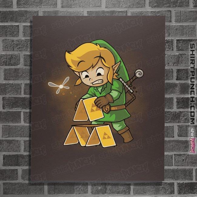 Shirts Posters / 4"x6" / Dark Chocolate Tri-House Of Cards