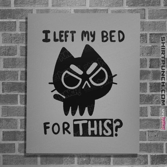 Secret_Shirts Posters / 4"x6" / Sports Grey I left My Bed For This?